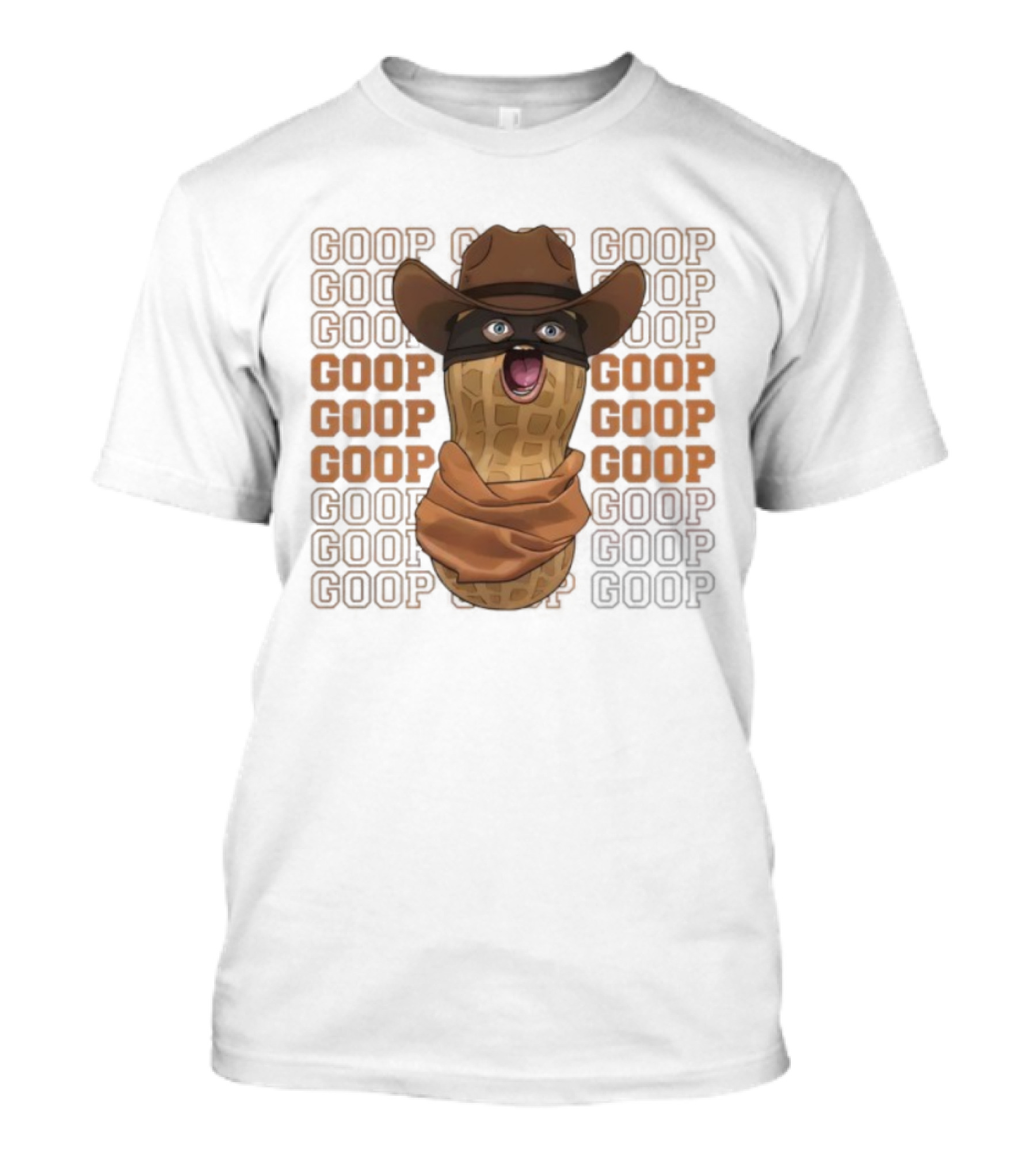 GOOP Burnt Peanut Meme Cowboy Avocado Bandit T-Shirt