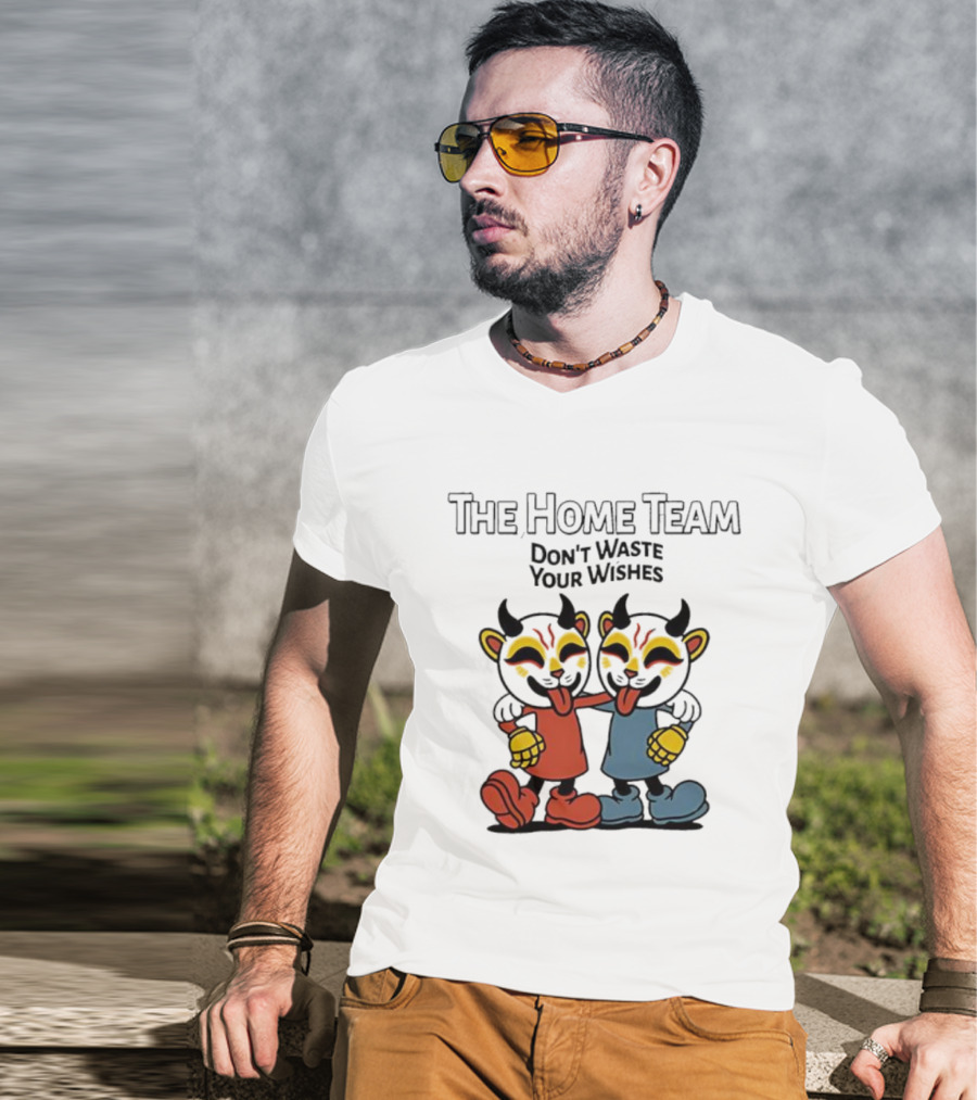 The Home Team Don’t Waste Your Wishes Album Playful Characters T-Shirt