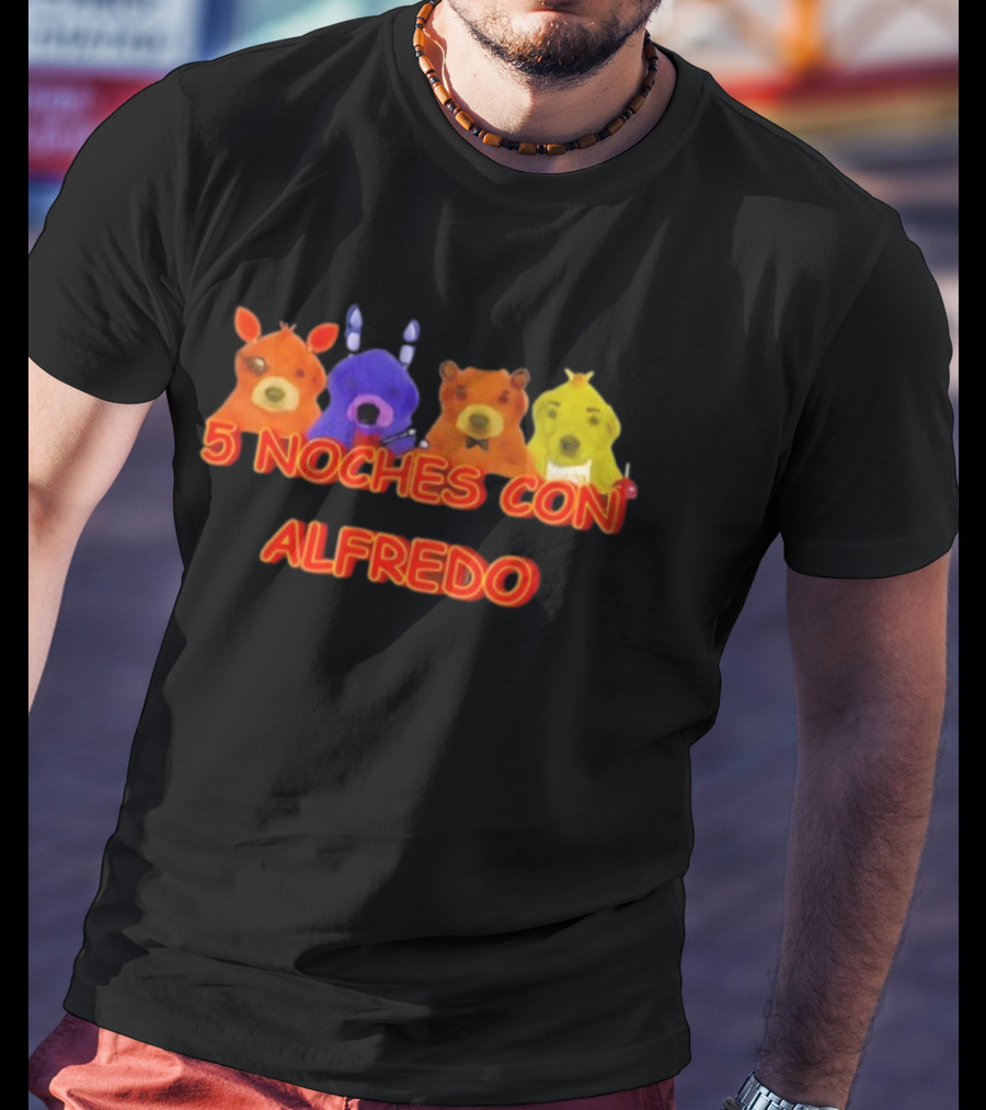 5 Noches Con Alfredo Colorful Characters T-Shirt