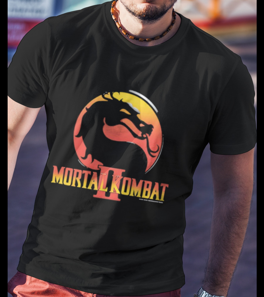 Cary Hiroyuki Tagawa Mortal Kombat II Dragon Logo T-Shirt