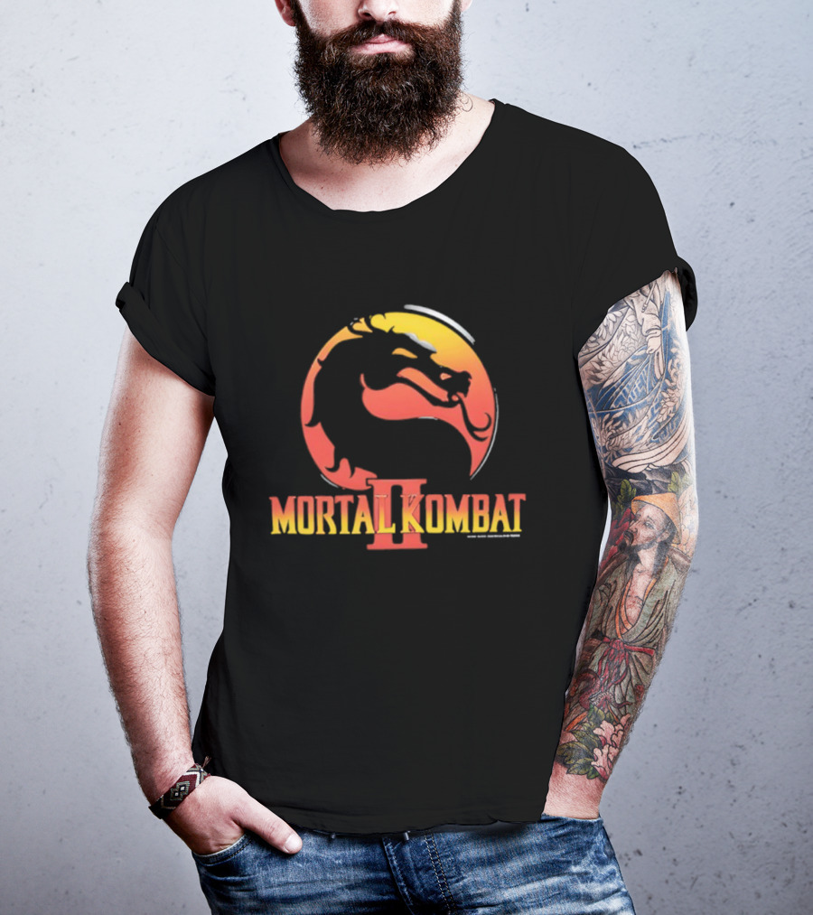 Cary Hiroyuki Tagawa Mortal Kombat II Dragon Logo T-Shirt