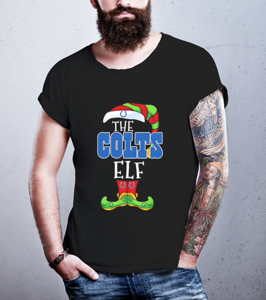 The Colts ELF Christmas Indianapolis Holiday Apparel T-Shirt