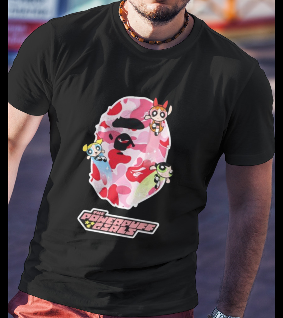 The Powerpuff Girls Bape Camo Collaboration T-Shirt