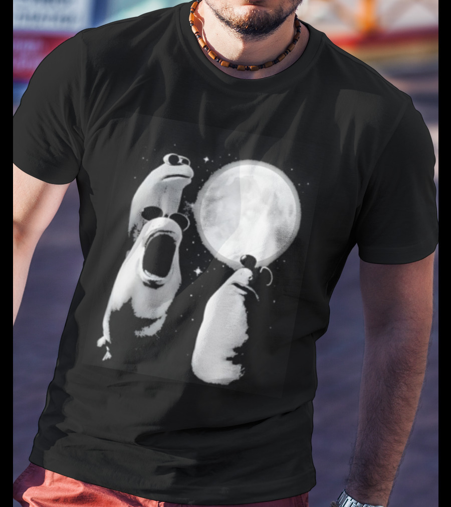 Three Marcus The Worm Moon Fantasy Celestial Scene T-Shirt