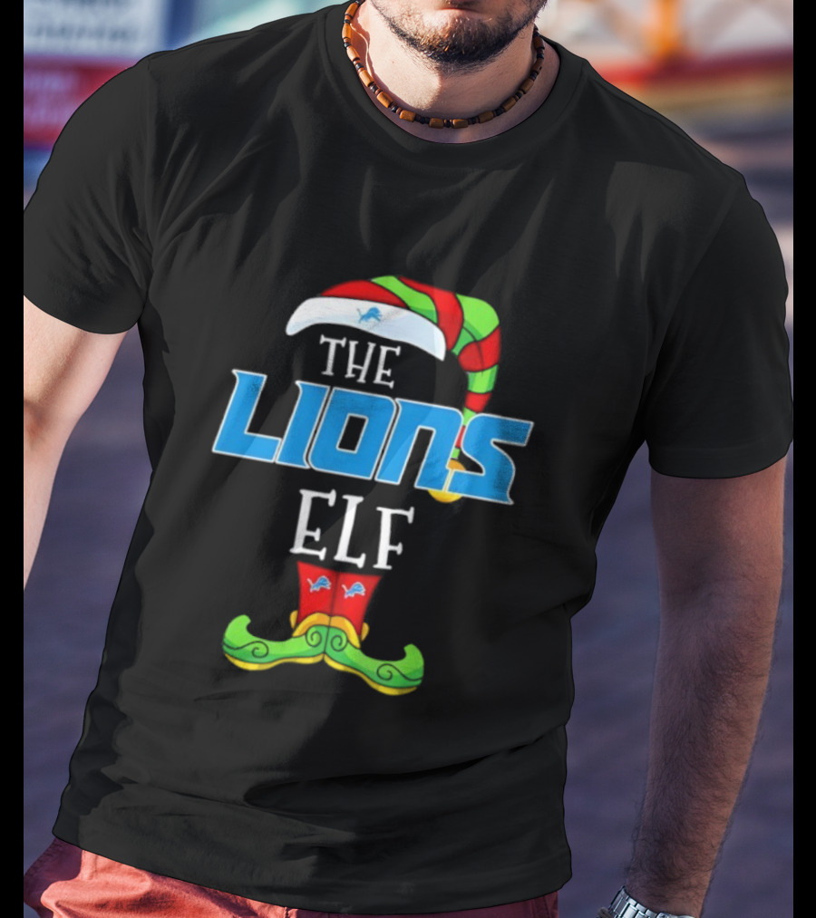 THE LIONS ELF Christmas Detroit Lions T-Shirt