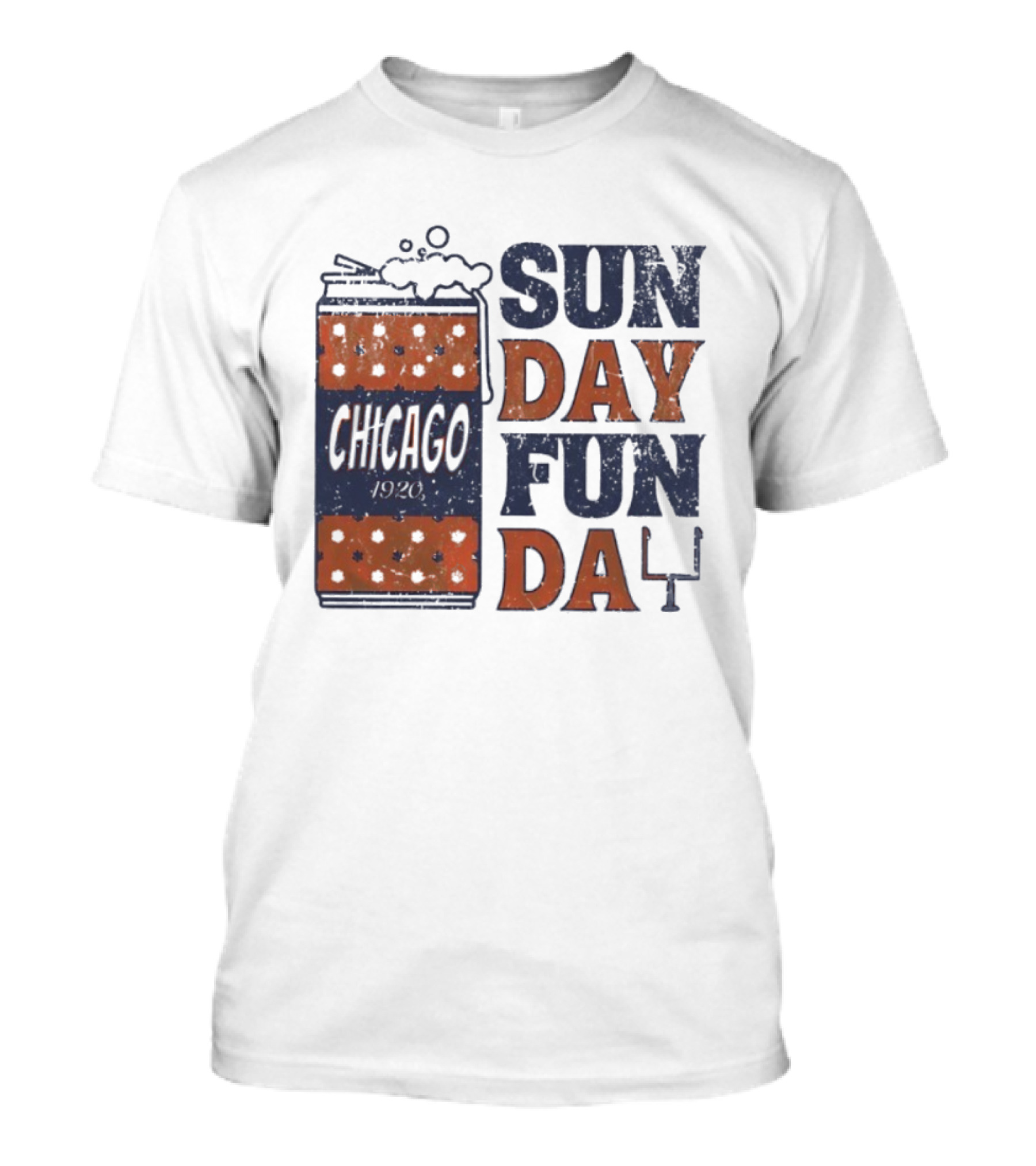 Chicago 1920 Chicago Bears Sunday Fun Day T-Shirt