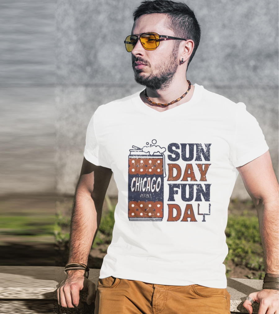 Chicago 1920 Chicago Bears Sunday Fun Day T-Shirt