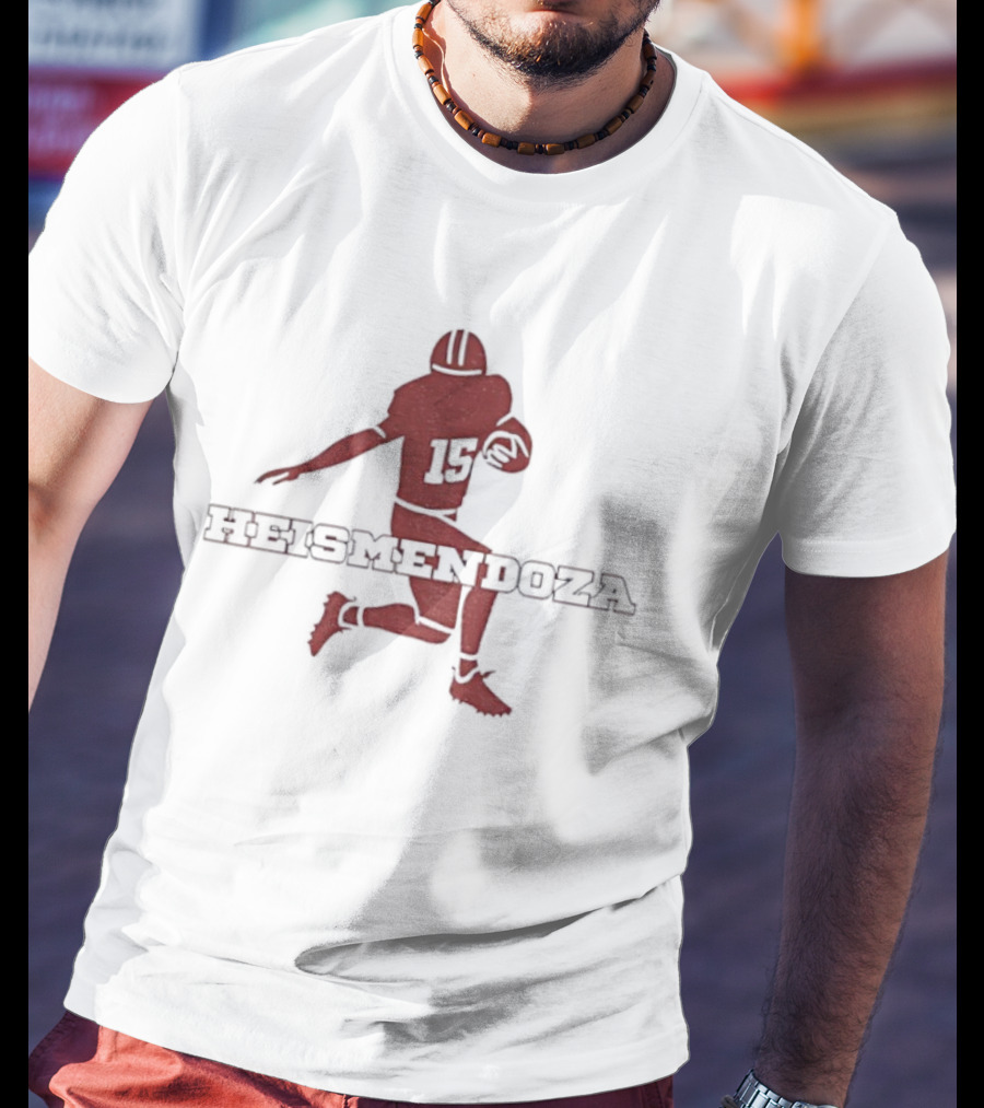 Fernando Mendoza Heismendoza 15 Indiana Hoosiers Football Heisman Trophy Theme T-Shirt