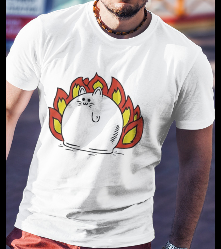 Plankton Muffin Surrounded By Flames T-Shirt