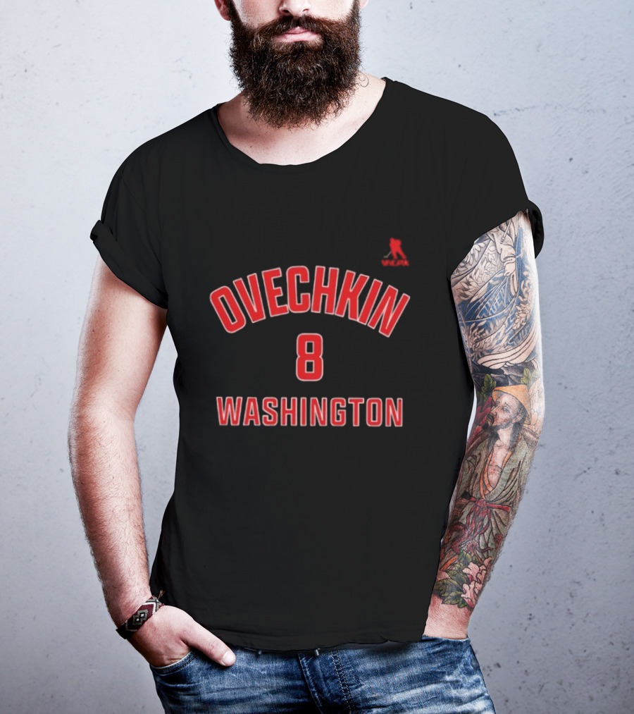 Ovechkin 8 Washington Hockey Number T-Shirt