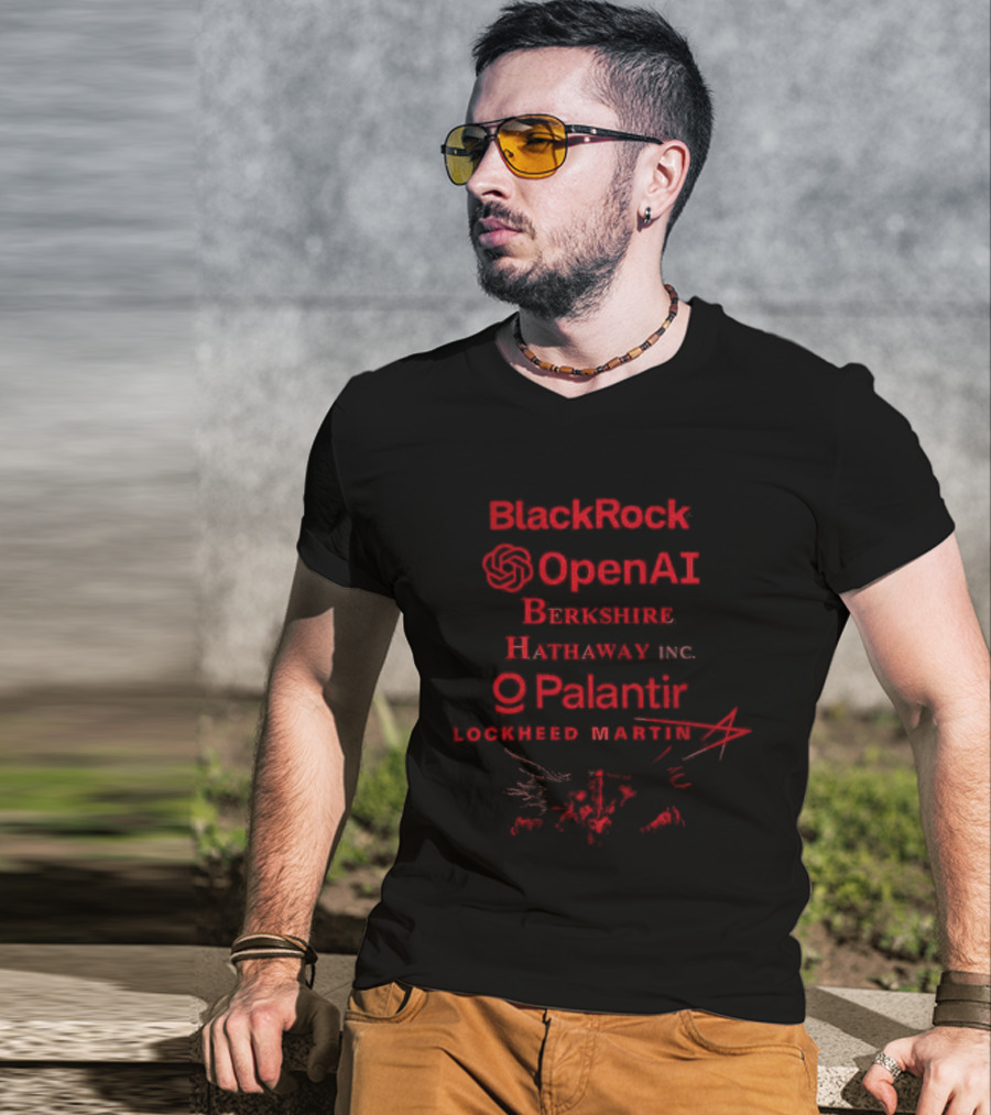 BlackRock OpenAI Berkshire Hathaway Inc Palantir Lockheed Martin Collaboration T-Shirt
