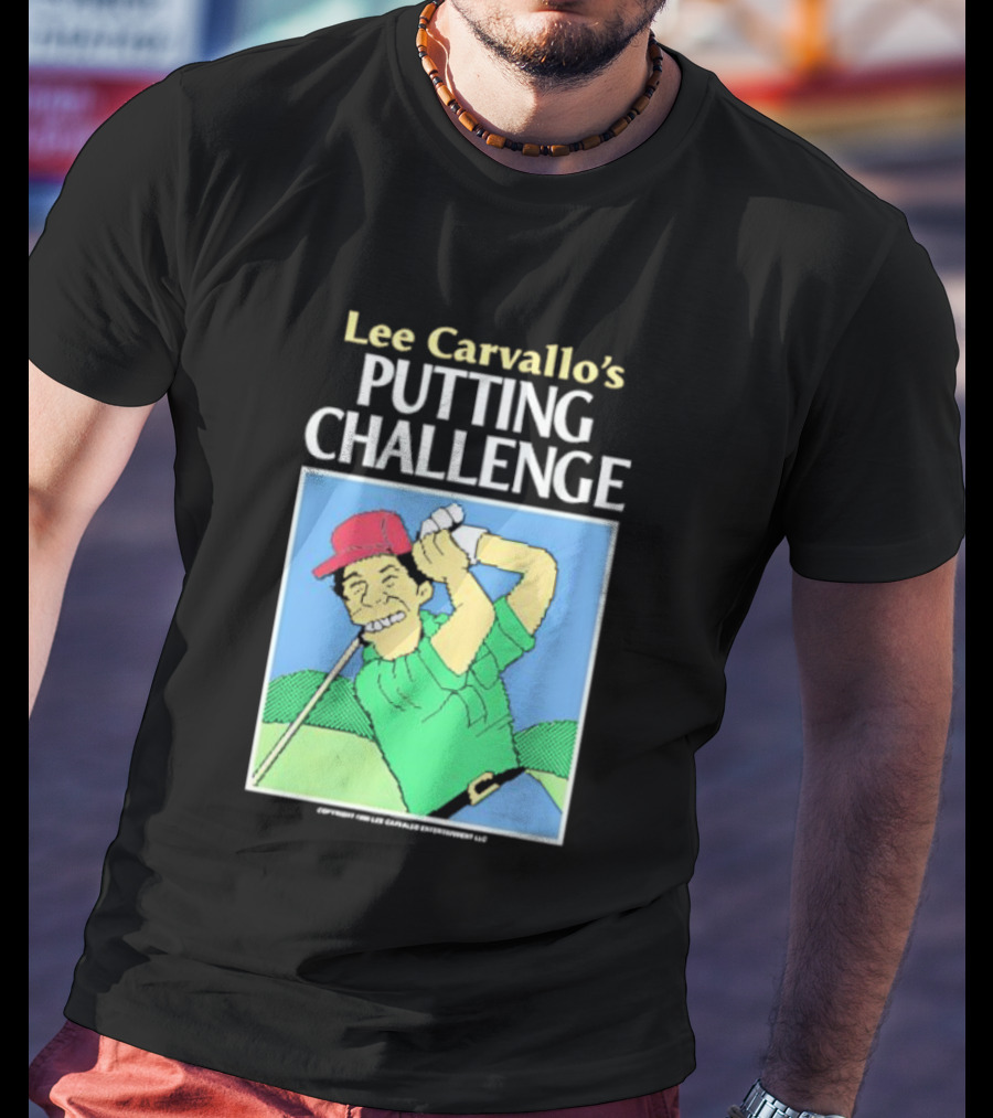 Lee Carvallo's Putting Challenge Retro Golfing Game Nostalgia T-Shirt