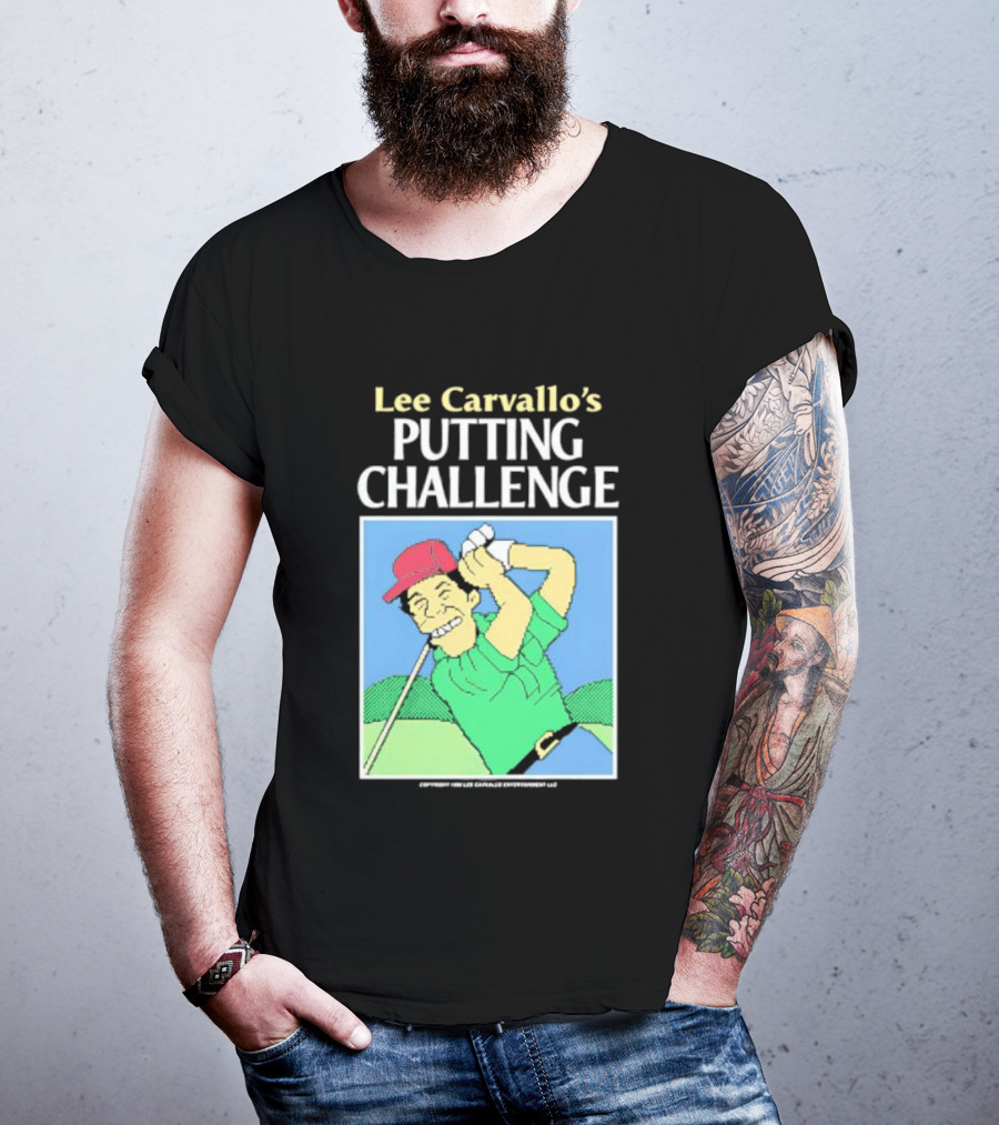Lee Carvallo's Putting Challenge Retro Golfing Game Nostalgia T-Shirt