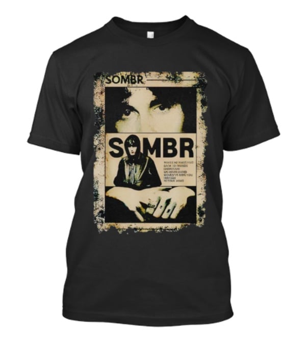 Vintage Retro 90s Sombr Grunge Style Iconic Music T-Shirt