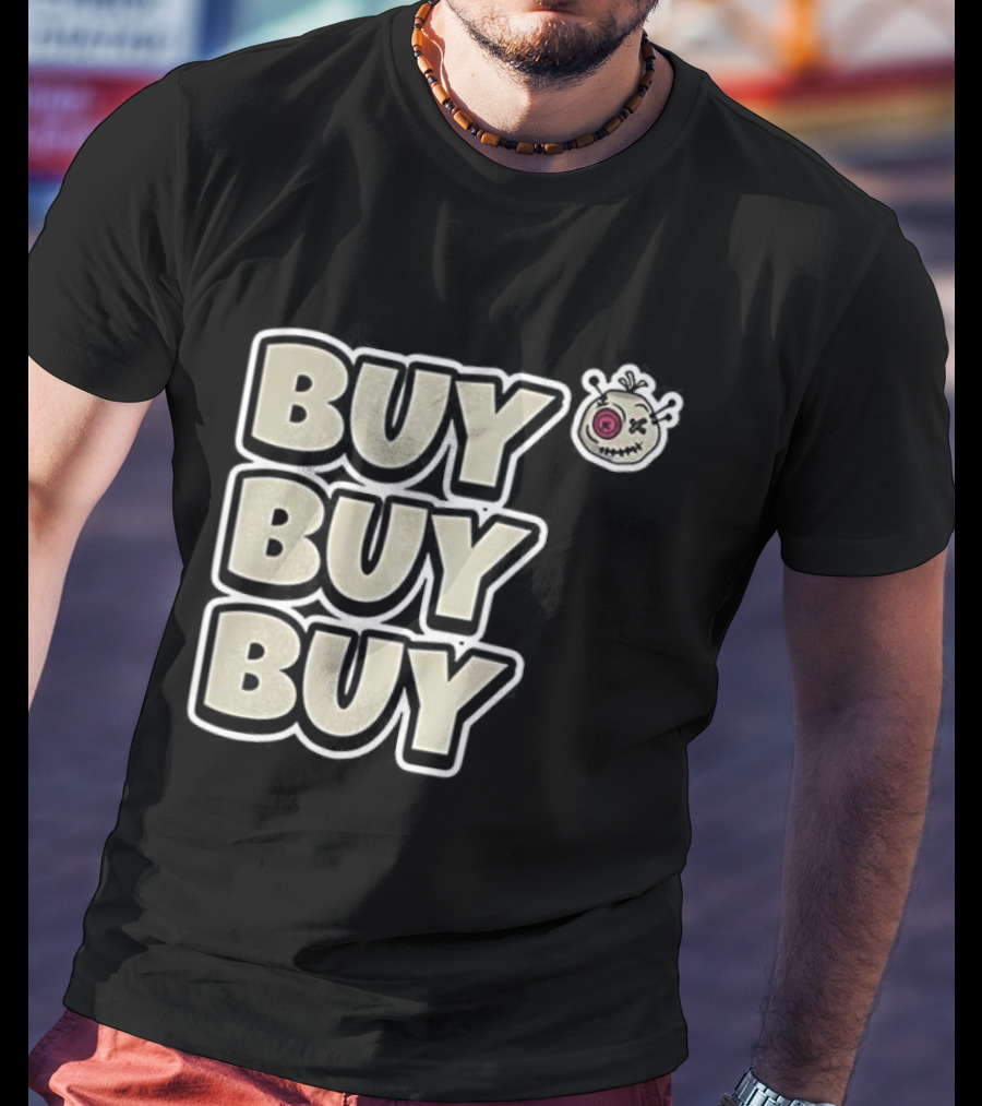 BUY BUY BUY Voodoo Token Eye Design T-Shirt