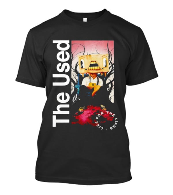 The Used Lies For The Liars Album Art Character Box Head With Blood Splatter T-Shirt
