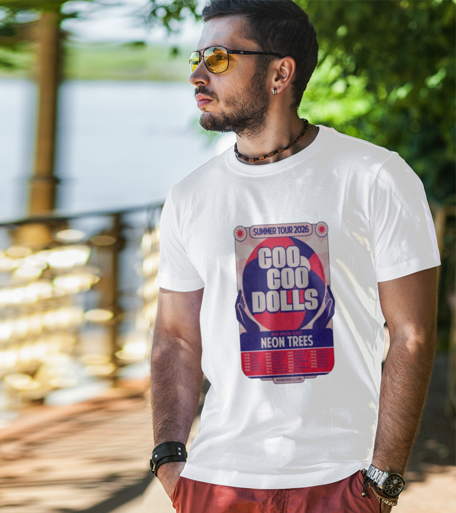 Goo Goo Dolls Summer Tour 2026 With Neon Trees Rare Concert Collectible T-Shirt