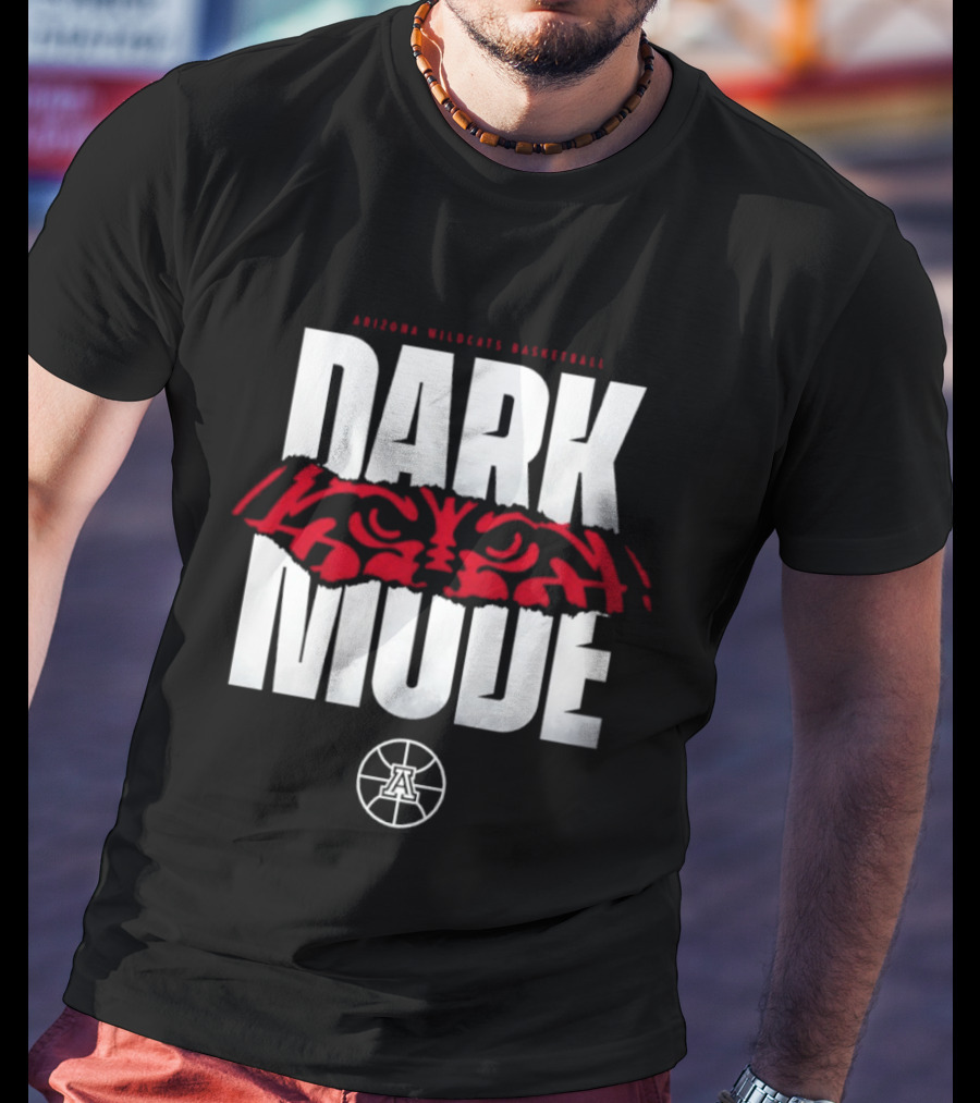 Arizona Wildcats Basketball Dark Mode Red Eye T-Shirt