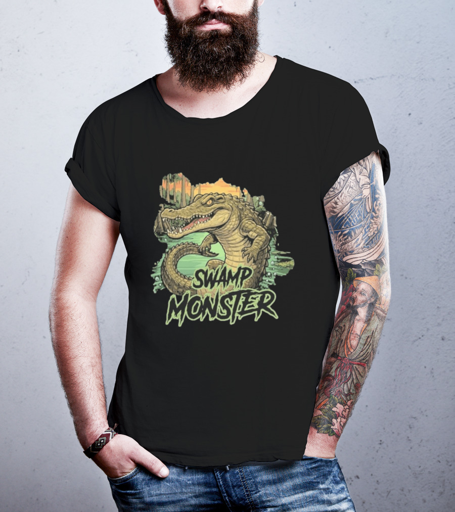 RAWWFISHING Swamp Monster Gator T-Shirt