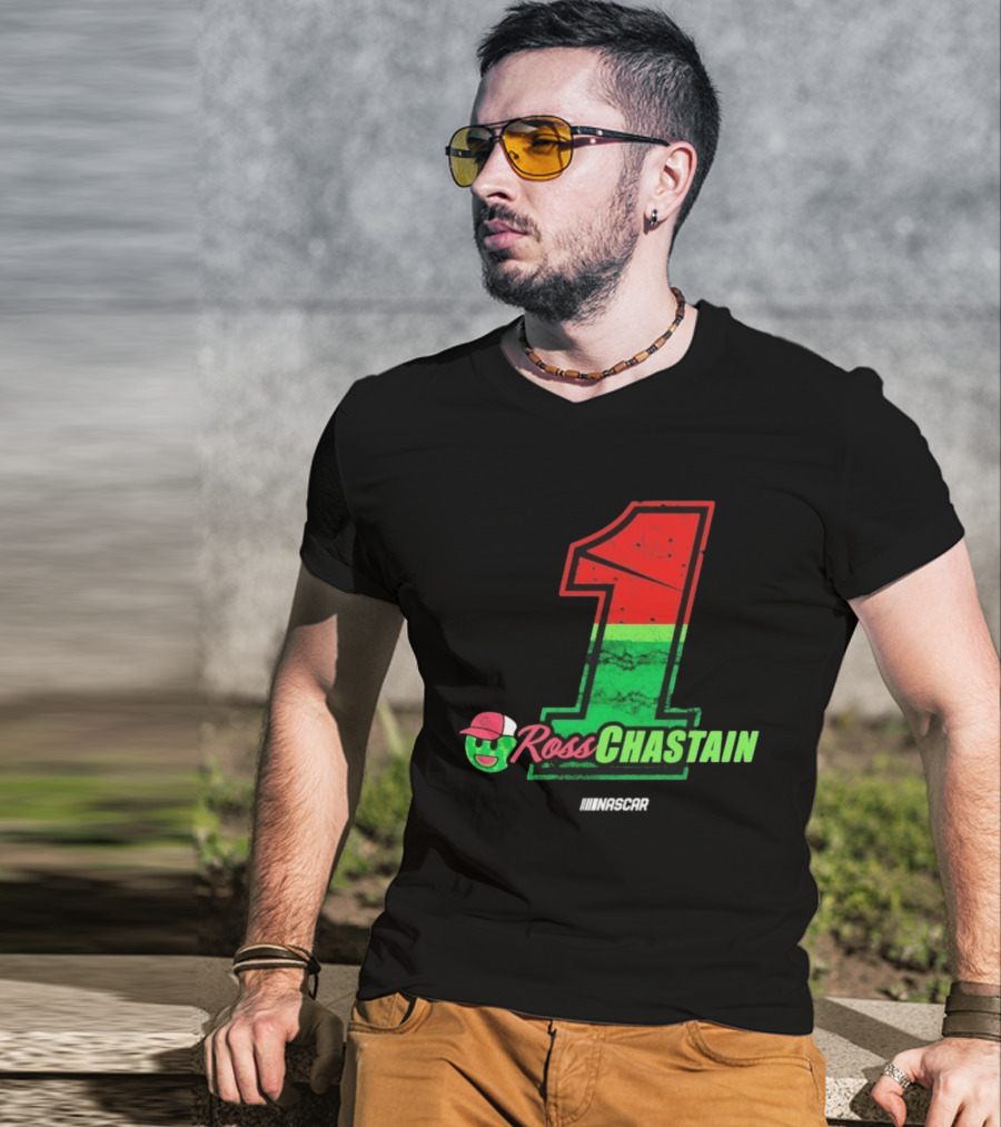 Ross Chastain Melon Man 1 NASCAR Racing Fan Merch T-Shirt