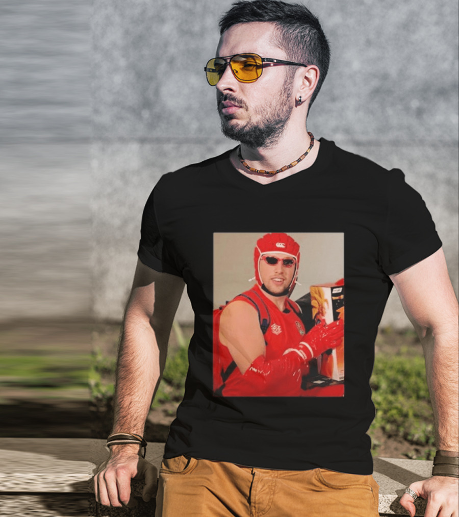 Sidemen Deepthroat Man Rugby Costume Toy Holder T-Shirt