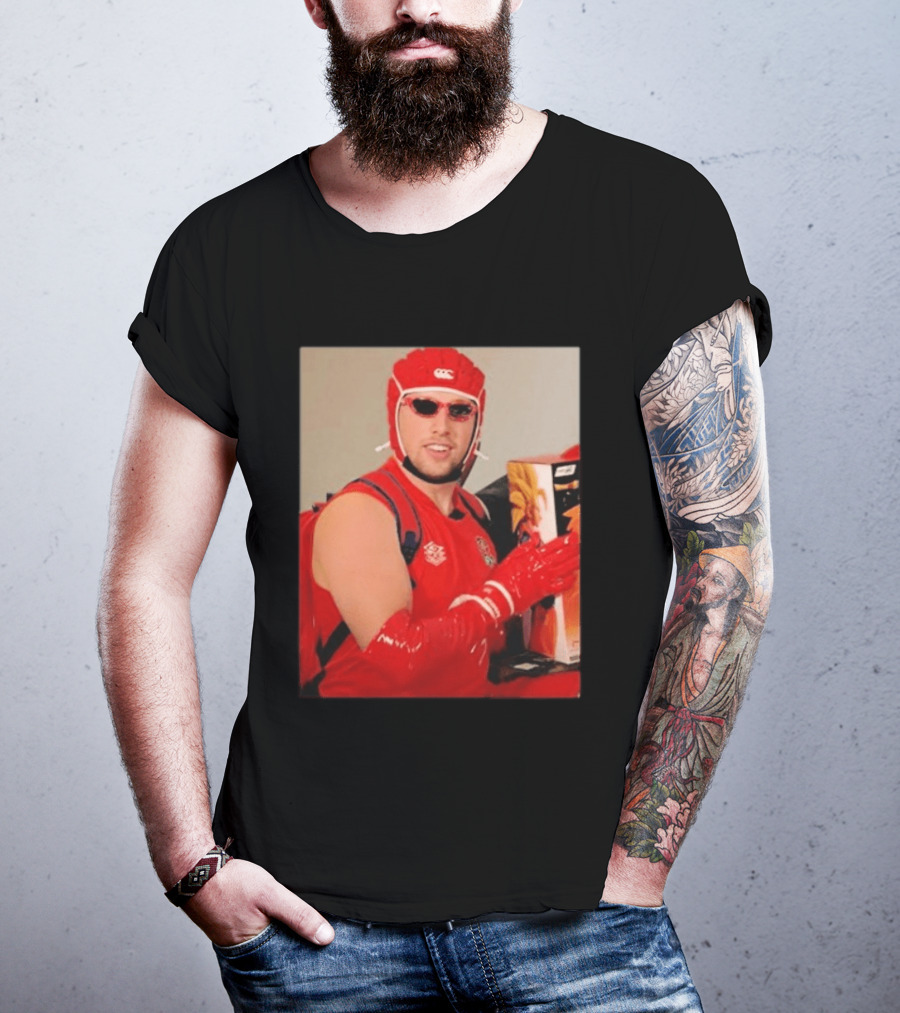 Sidemen Deepthroat Man Rugby Costume Toy Holder T-Shirt