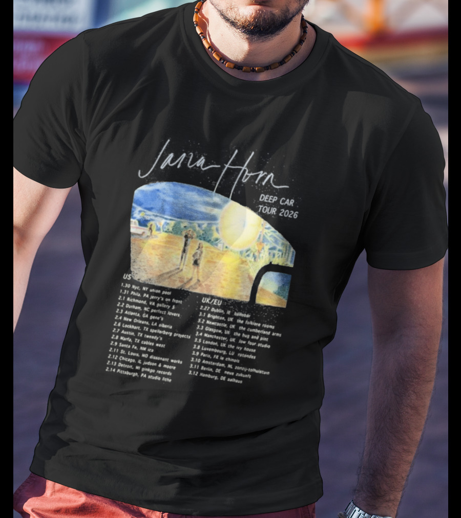 Jana Horn Deep Car Tour 2026 Dates Texas Sun T-Shirt
