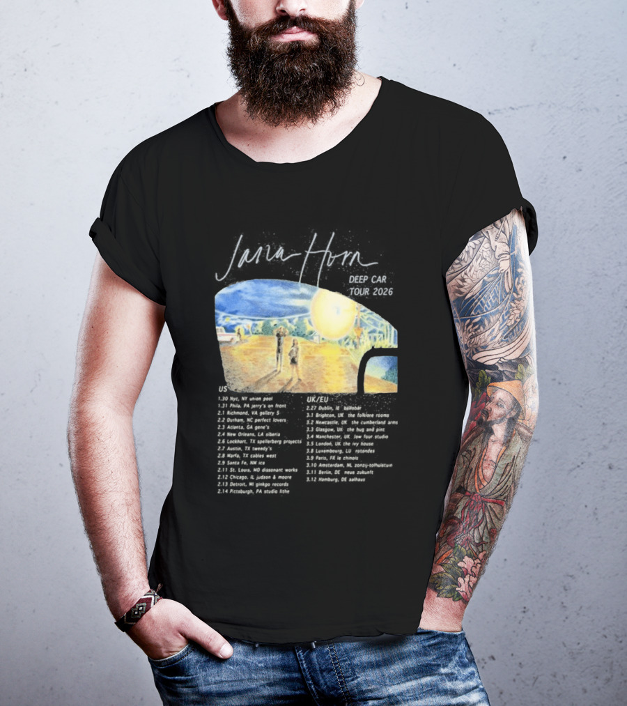 Jana Horn Deep Car Tour 2026 Dates Texas Sun T-Shirt