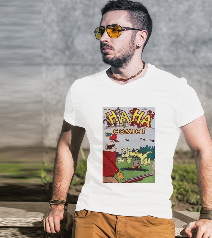 Ha Ha Comics No 64 April 10 Cent Vintage Cover T-Shirt