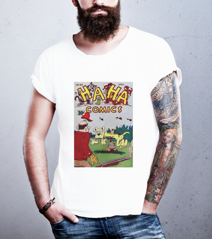 Ha Ha Comics No 64 April 10 Cent Vintage Cover T-Shirt