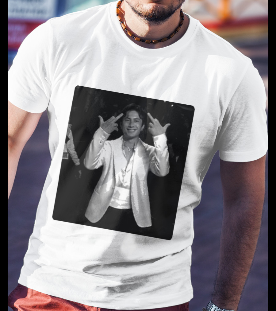Hudson Williams Glambot Heated Rivalry Jacket Gesture T-Shirt