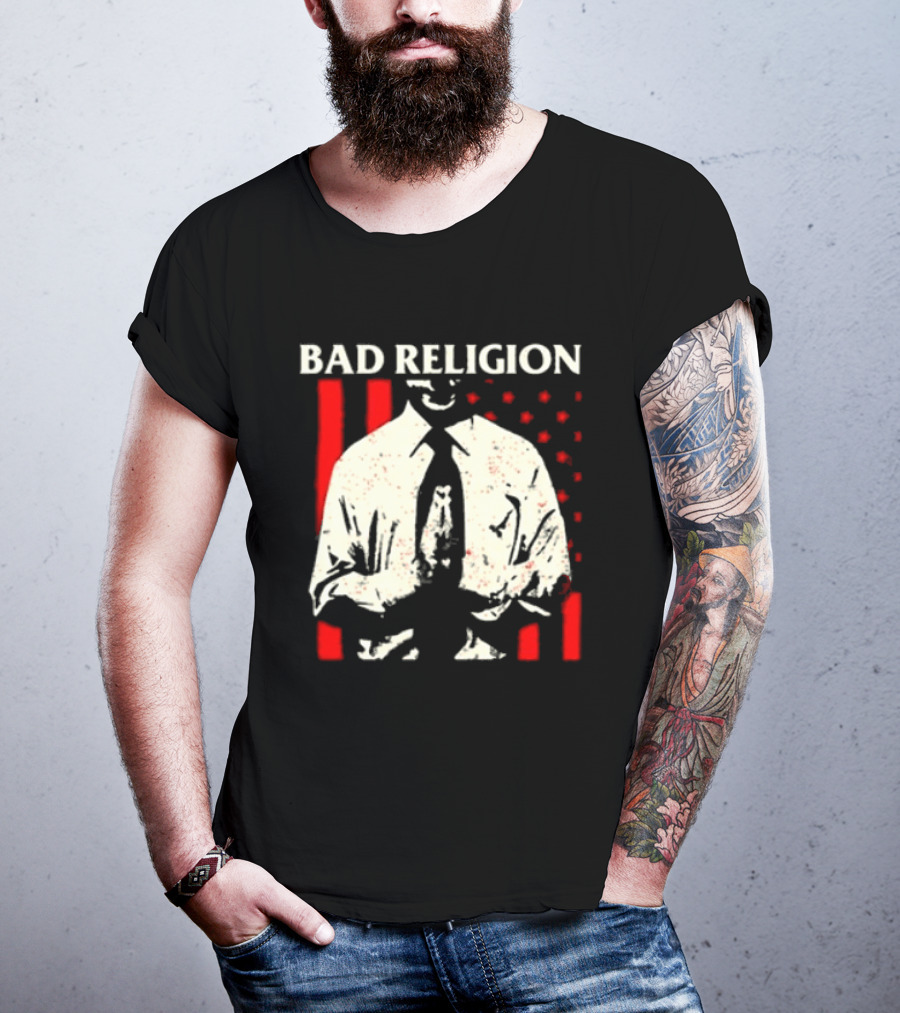 Bad Religion The Empire Strikes First Tour 2026 Vintage Suit Red Stripes T-Shirt