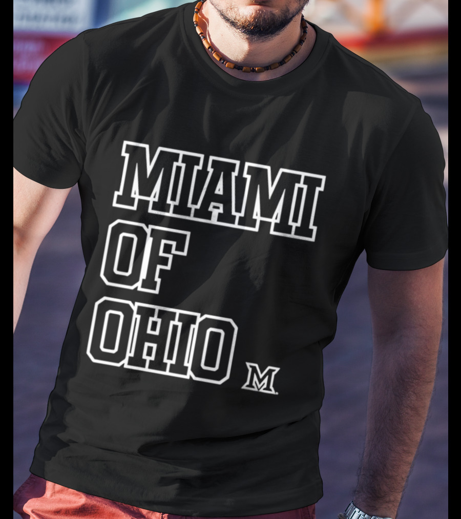 Miami RedHawks Miami Of Ohio M Logo XXL T-Shirt