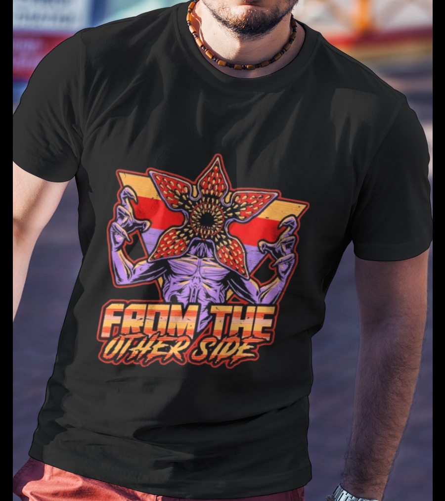 From The Other Side Dimensional Monster Vaporwave T-Shirt