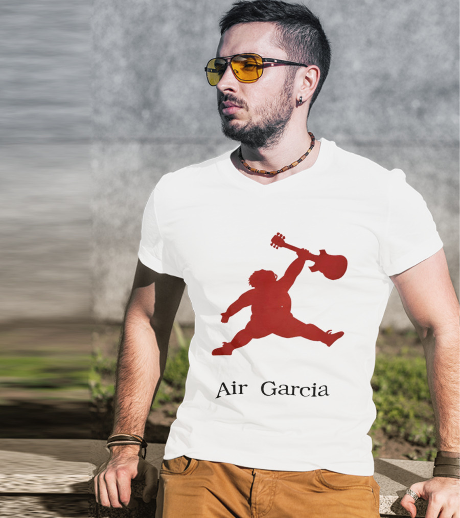 Air Garcia Jerry Garcia Silhouette Iconic Rock Legend T-Shirt