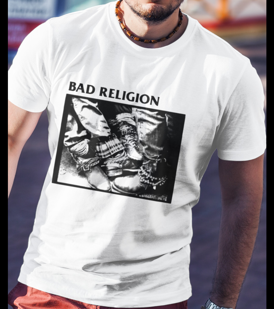 Bad Religion 80 85 Tour Punk Boots Denim Chains 2026 T-Shirt