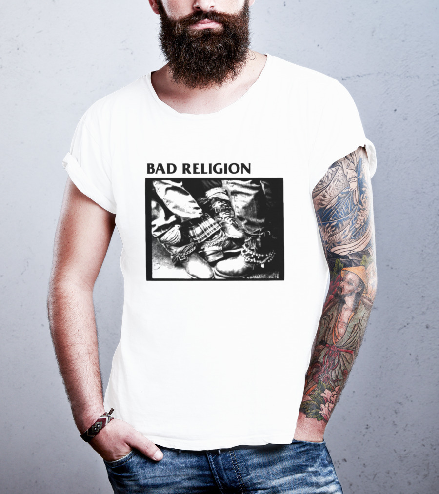 Bad Religion 80 85 Tour Punk Boots Denim Chains 2026 T-Shirt