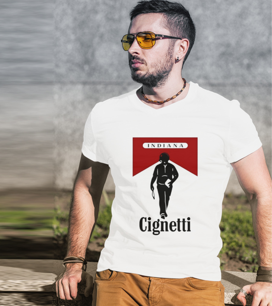 Indiana Cignetti Coach Marlboro Cigarette T-Shirt