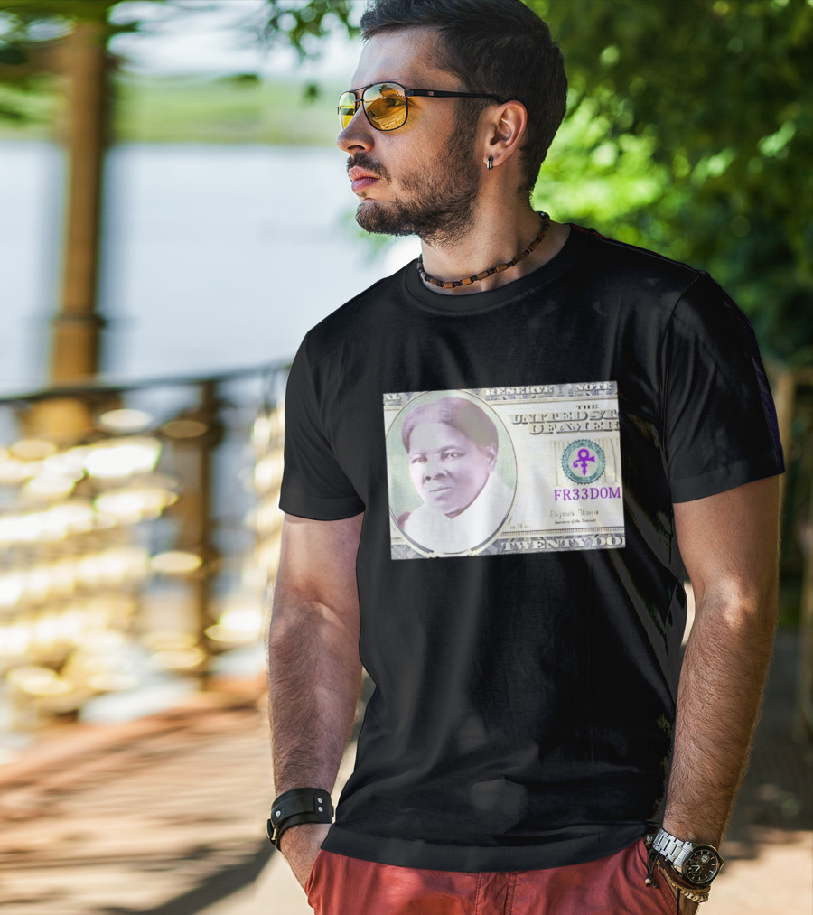 Harriet Tubman Twenty Dollar FR33DOM Note United States T-Shirt