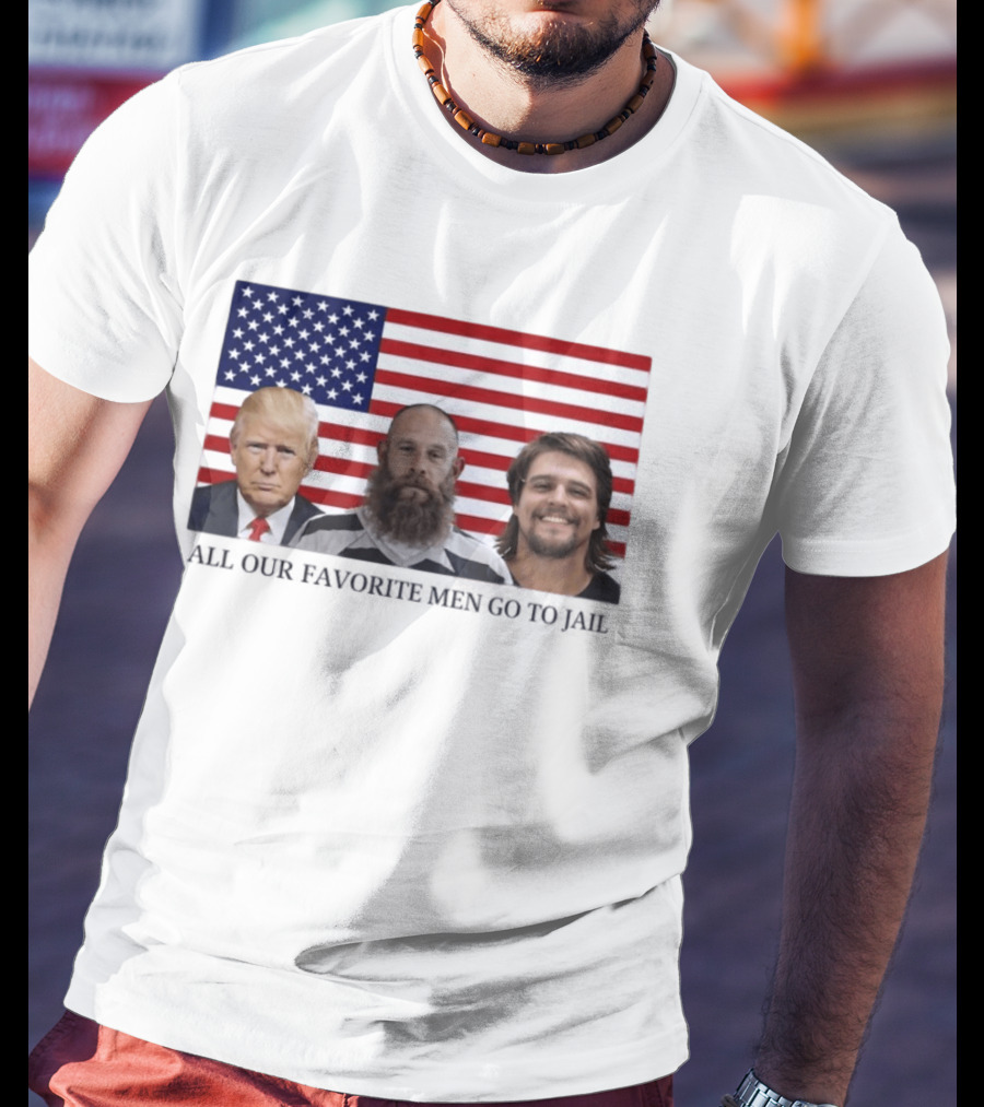 Trump Jeremy Best Kid Rock Favorite Men Jail USA Flag T-Shirt