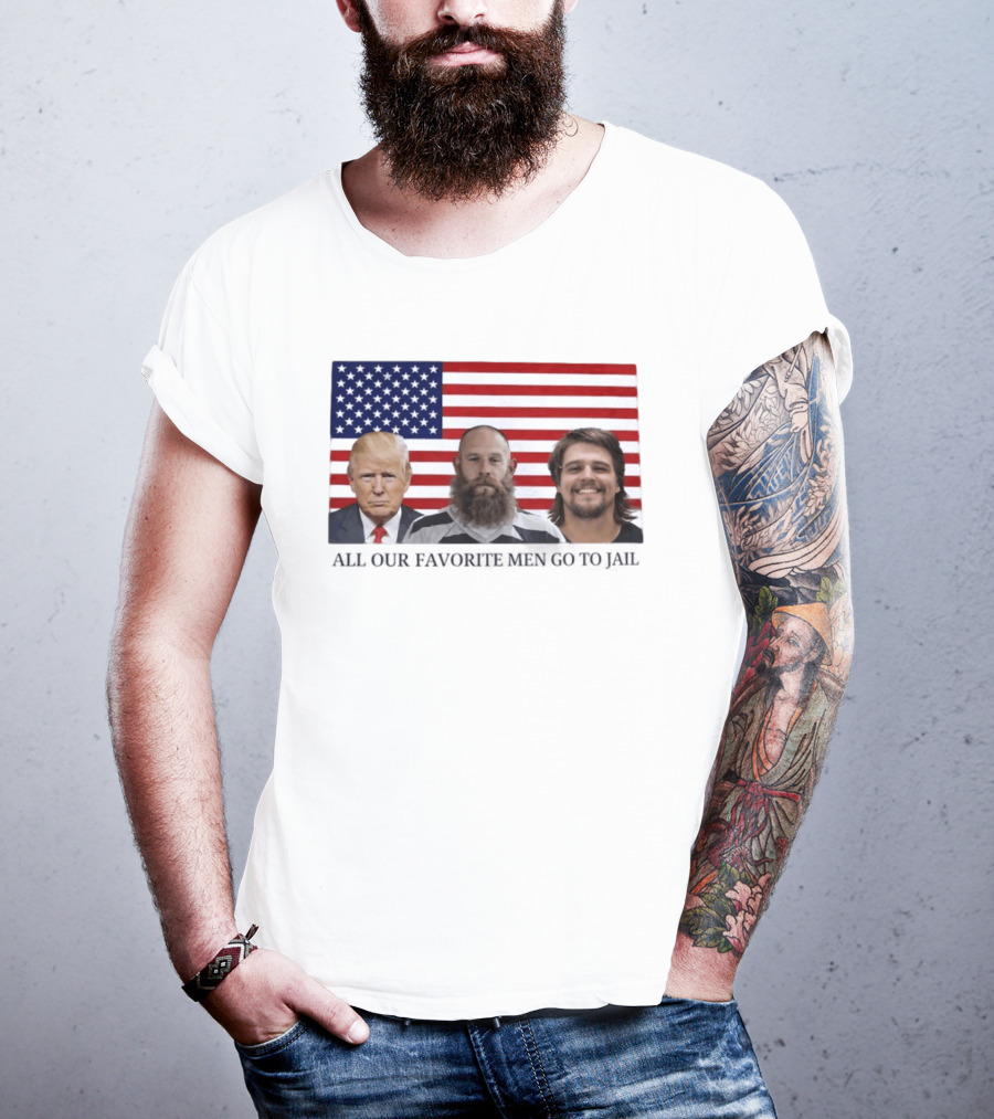 Trump Jeremy Best Kid Rock Favorite Men Jail USA Flag T-Shirt