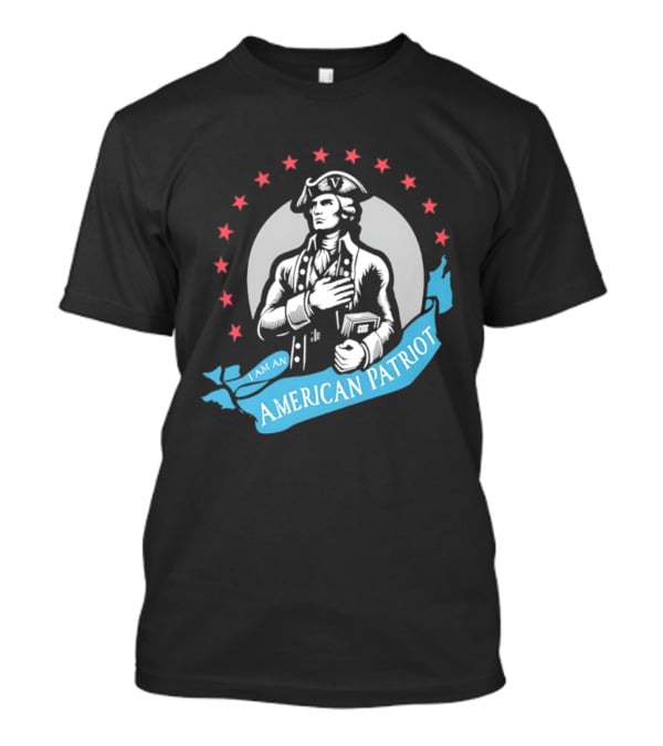 I Am An American Patriot Historical Figure With Stars T-Shirt