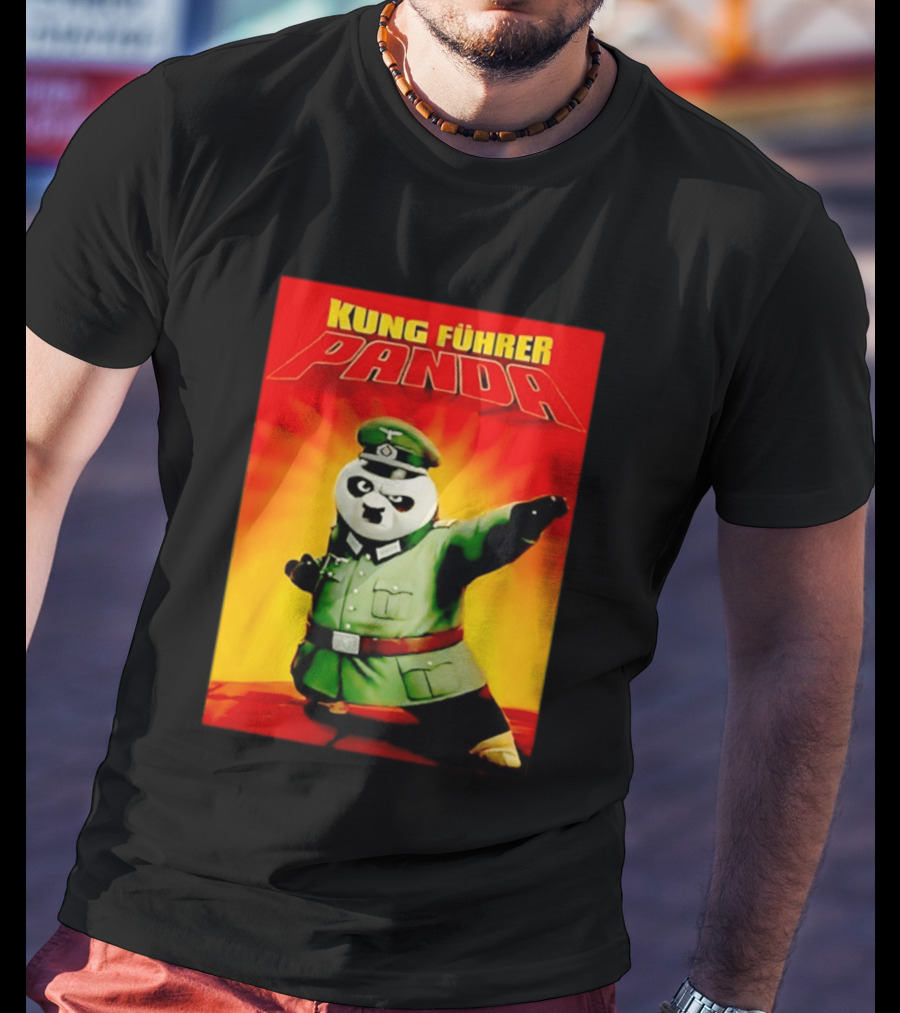Kung Fuhrer Panda Parody Martial Arts Soldier Pun T-Shirt