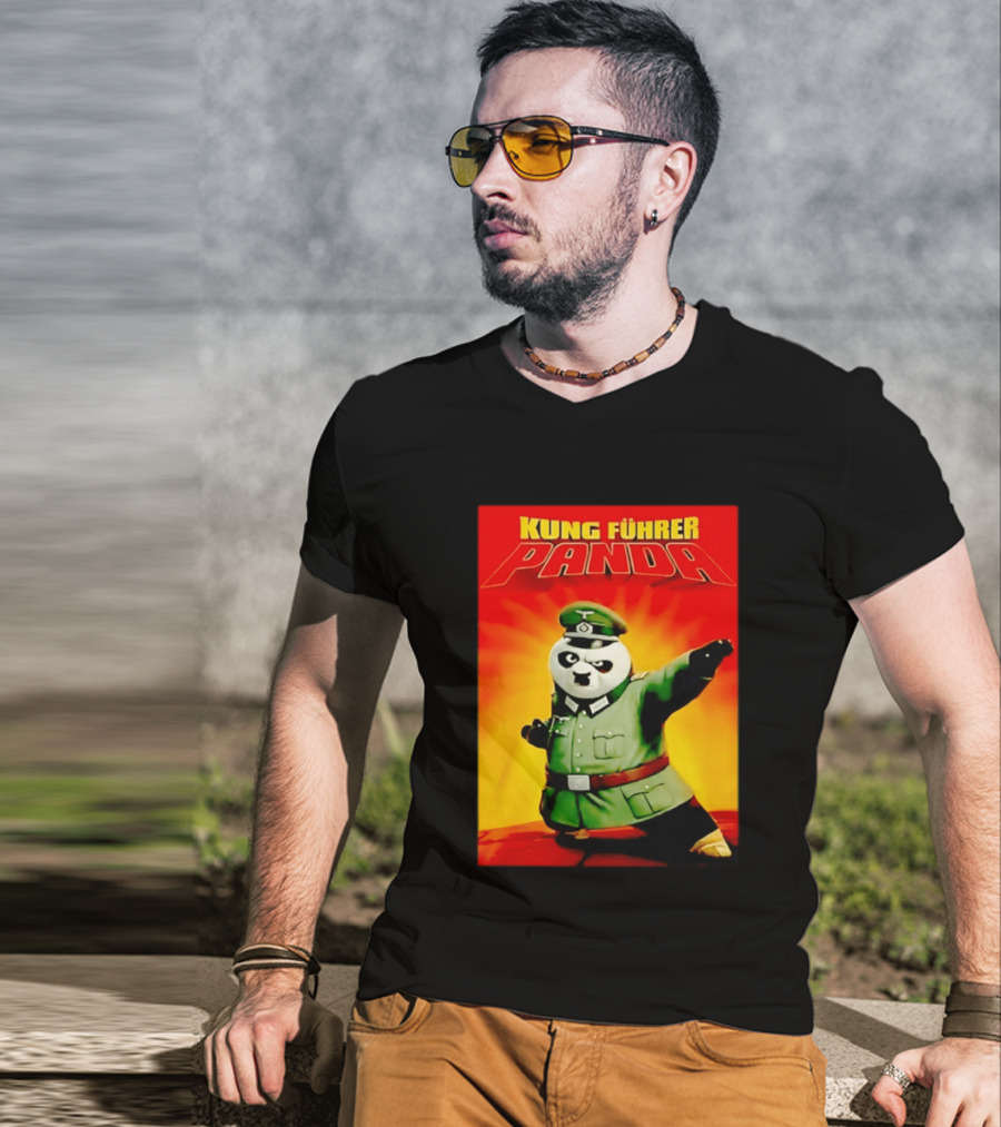 Kung Fuhrer Panda Parody Martial Arts Soldier Pun T-Shirt
