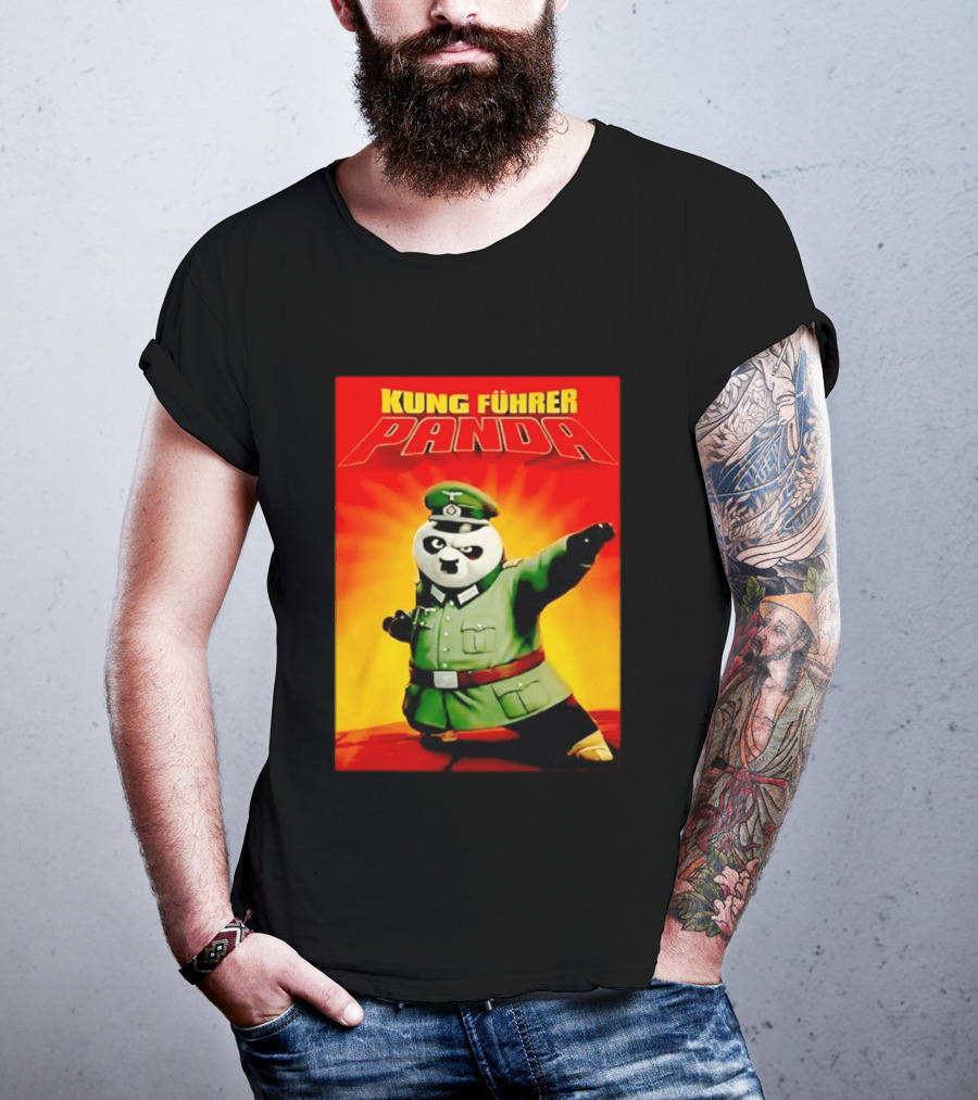 Kung Fuhrer Panda Parody Martial Arts Soldier Pun T-Shirt