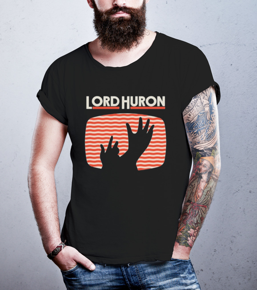 Lord Huron Signals Hand Red Stripes T-Shirt