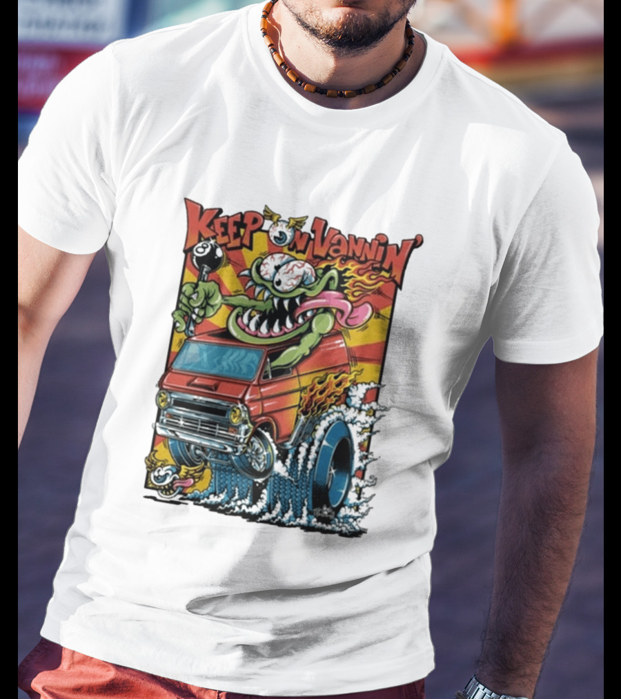 Keep On Vannin Ramone Sketch Monster Van T-Shirt