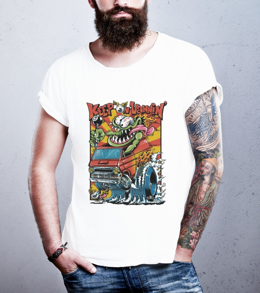 Keep On Vannin Ramone Sketch Monster Van T-Shirt