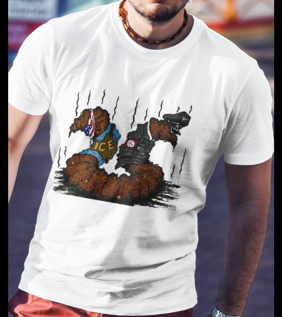 United States Immigration ICE And Nazi Germany Comparison Symbolism T-Shirt