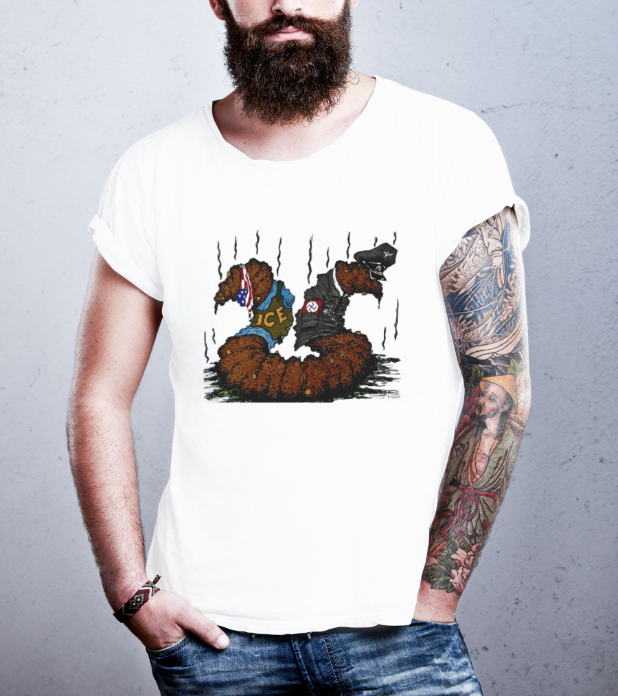 United States Immigration ICE And Nazi Germany Comparison Symbolism T-Shirt